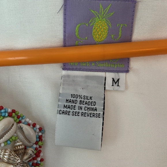 C.J. Laing silk tunic with shell border - Picture 4 of 7